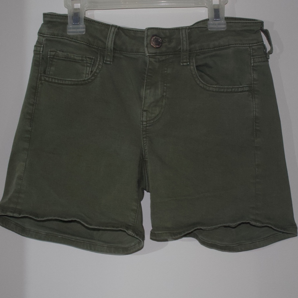 Army green shorts